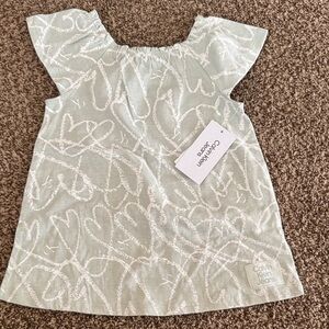 Calvin Klein Jeans Mint Green Girls Heart-Print Dress